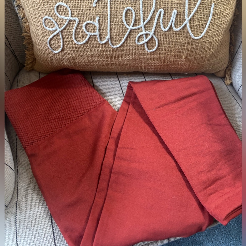 Brand New without tags orange fleeced lined Leggings